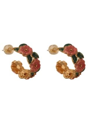 Enamel colorful earring loops